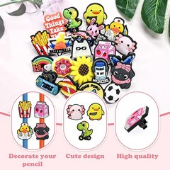 200PCS Pencil Toppers,Cute Pencil Charms for Classroom Prizes Decorations for…