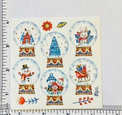 Violette Stickers Snow Globes Christmas Winter Crafts Planner Supply Scrapbook