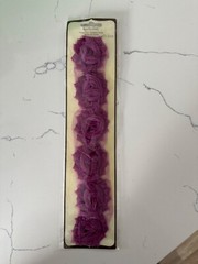 Recollections Floral Trim Purple Flowers 12″ Long Scrapbooking Crafts Decoration