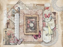 Mystery Junk Journal Kit Garden Romance Vintage Ephemera Paper Craft Starter Set