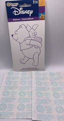 Winnie the Pooh Picnic Stickers Tea & Cupcakes Eeyore Tigger Piglet NIOP