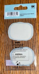 RARE Jolees Mini BABY BOY HAND FOOT PRINTS Ceramic Plaster 3D Scrapbook Stickers