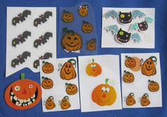 #9 Lot-19 Packages Stickers Halloween Fall Turkey Cardmaking Scrapbook Craft
