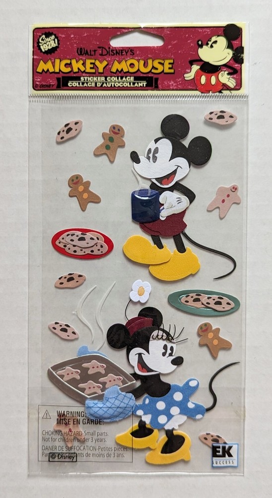 Jolee’s Vintage Mickey & Minnie Mouse Baking Disney Scrapbooking Stickers