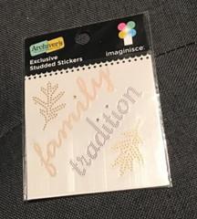 IMAGINISCE EXCLUSIVE STUDDED STICKERS FAMILY AUTUMN THANKSGIVING THEME NIP NLA