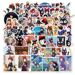 Kiki’s Delivery Decal Vinyl Sticker anime Manga Cartoon Cat Pack 50pc Pack Lot
