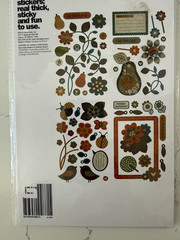 Basic Grey Thick Sticky Chipboard Stickers 4 PG Autumn Thankful So Blessed Happy