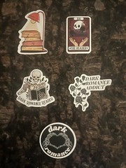 Dark Romance Reading Stickers Set Of 15