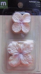 Paper Flower Blossoms White Yellow Green Daisy Blue Pansy or Hydrangea NEW