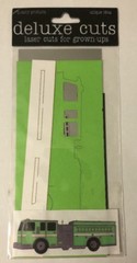 LIME GREEN FIRE ENGINE Laser Die-Cut Kit (1 Truck)Deluxe Cuts•Emergency Vehicle•