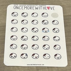 Once More With Love Munchkin Emoticons 2.0 Stickers Sheet OMWL 1 Missing Sticker