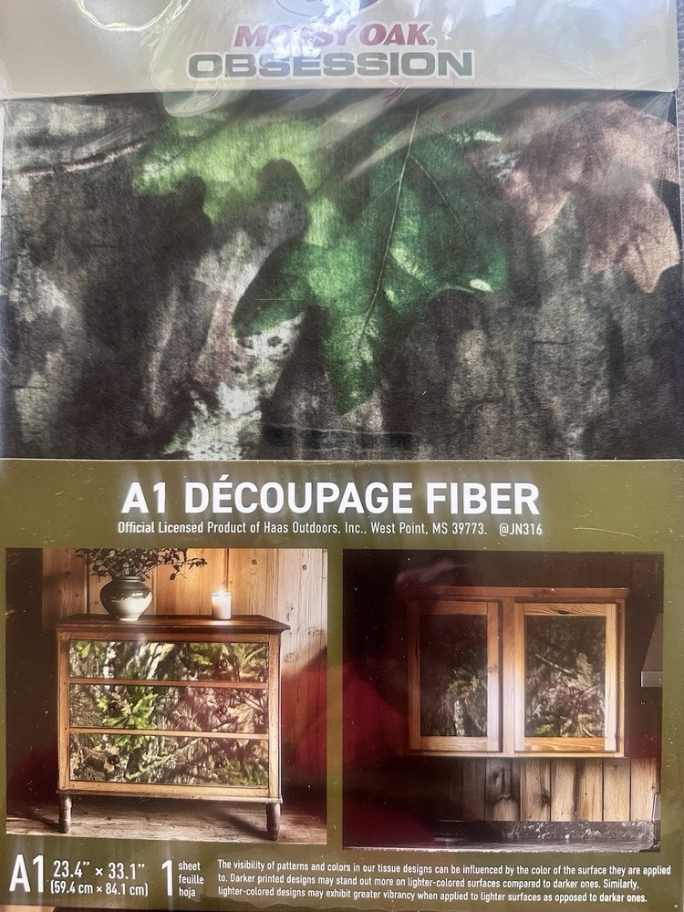 Decoupage Sheets, MossyOak Obsession For your hunter That Likes The Forest Feel.