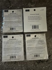 Karen Foster Grand Brads Lot of 4 Scrapbooking Embellishments Girl Tea Wine