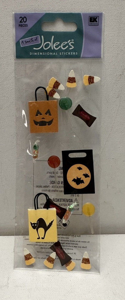NEW Jolee’s Halloween Candy Trick or Treat Stickers EK Success Scrapbooking