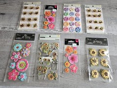 Sticker Lot – Flowers Scrapbooking 3D Stickers – Floral Spring Sunflower #108