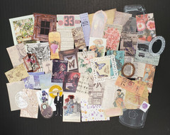 50 Piece Junk Journal Ephemera Pack-Small Pieces Vintage Inspired Scrapbook Lot