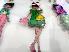 The Paper Studio Women Fashion Acetate 3D Stickers Glamour Scrapbook Embellishs
