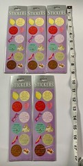 Lot of 9 The Gift Wrap Company Stickers Phrases Sports Birthday 2004 Vintage New