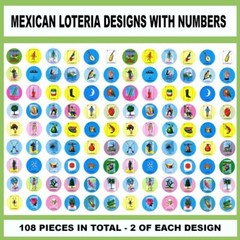 100 + Precut LOTERIA MEXICAN BINGO BOTTLE CAP IMAGES DON CLEMENTE 1 inch discs