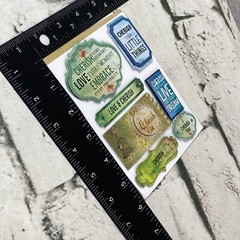 Scrapbooking Embellishments Lot Of 2 Packs Die-Cut Words Phrases Hope Love