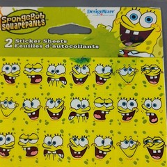 Vintage SpongeBob SquarePants Stickers AG Stickety-Doo-Da Emoji Faces Patrick
