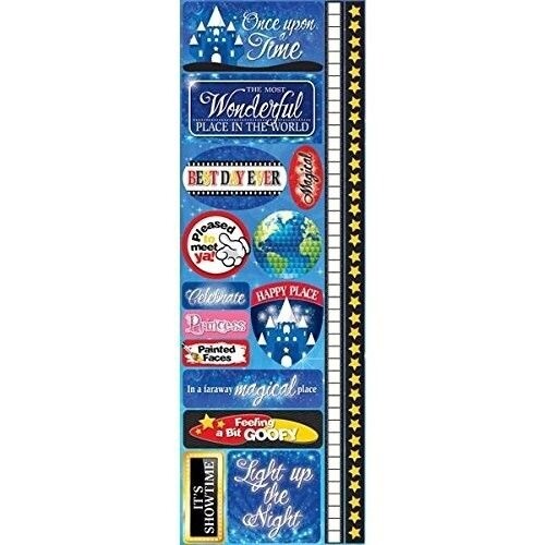 Reminisce Signature Series Cardstock Combo Stickers, 4.25 by 12-Inch, Magical