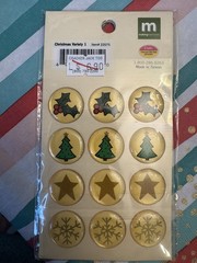 NEW Making Memories Christmas variety page pebbles/stickers, 24 ct, Scrapbooking