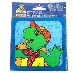 Vintage Franklin Turtle Stickers Variety Pack 4 Sheets My Very Own Sticker New