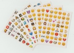 Over 288 High Quality Stickers EMOJIs Plus 6 Sheets