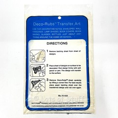 Dennison Deco-Rub Transfer Art No.80-005 Vintage Vehicles ©1978 Sealed