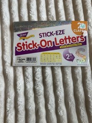 Mixed Brands Punch-out Reusable Letters & Numbers Stickers Multicolor TCR 5377