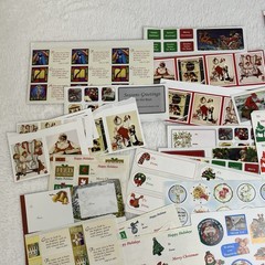 Vintage Christmas Stickers & Present Gift Tags * New* Scrapbook