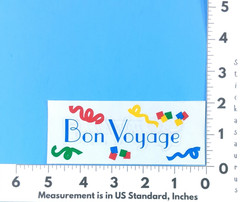Vintage Creative Memories Bon Voyage Confetti Sticker Sheet Scrapbooking