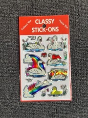 5 Packs Classy Stick-Ons By Jewel Prism Stickers Butterflies Animals Birds Deer