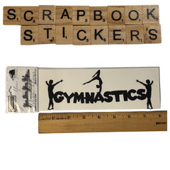 BIG Gymnastics Dance Scrapbook Lot Papers Stickers Borders Titles Craft Supplies