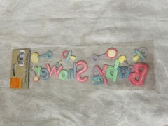 Sticko Sew Whats? Baby Shower Embroidered Stickers New in Package