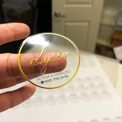 Custom CLEAR stickers Bulk | Die Cut CLEAR Labels | print Business Logo Sticker