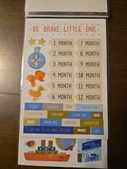 Recollections BABY BOY 67 PC 3 PAGES Scrapbooking Stickers