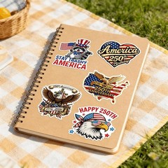 50Pcs 250Th Anniversary USA Stickers 1776–2026, USA Patriotic 4Th of July Sticke