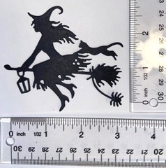 🧹🕷️5 WITCH DANGLING CAT 🐈‍⬛paper die cut embellishments HALLOWEEN