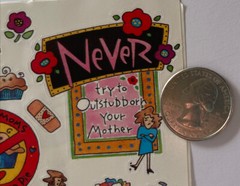 MOTHER Stickers(16pc)4.5″x 6″Frances Meyer•Phrases •Sayings•Mom•Kid•Just Because