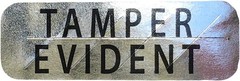 Tamper Evident Labels Small Metallic Silver with Black Ink 0.5 x 1.5 Inch Rec…