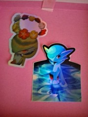Pokemon Gardevoir Shiny Holographic Sticker 3X3 Inch Lot X2 Water Resistant
