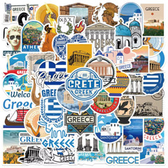 50/100PCS Mix World Famous Buildings Travel City Stickers Landmark Landscape Dec