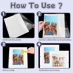 VOKOY 15 Sheets Self Adhesive Photo Album Refill Pages for 3 Ring Binder 9×11