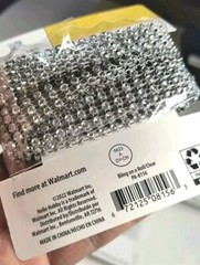 2-row Hobby BLING ON A ROLL – Clear Mesh Ribbon – 0.62 In x 3 Yds x 4 Count