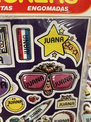 Vtg 1983 JUANA Celebrity Stickers Sealed Mark I Name Stickers LOT OF 2 SETS
