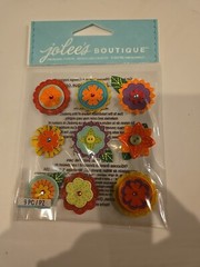 Jolee’s Boutique LAYERED MINI FLOWERS Scrapbooking Stickers