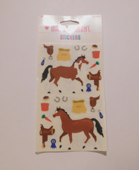 Mrs. Grossman’s Lot of 3 Sticker Sheets Brand New Package ~Horse Tack~READ