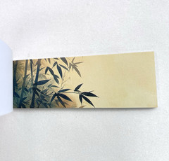 Green Bamboo Washi Paper Sticker Book Asian Junk Journal Planner Collage